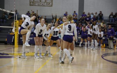 Lady Farmers win four-set thriller