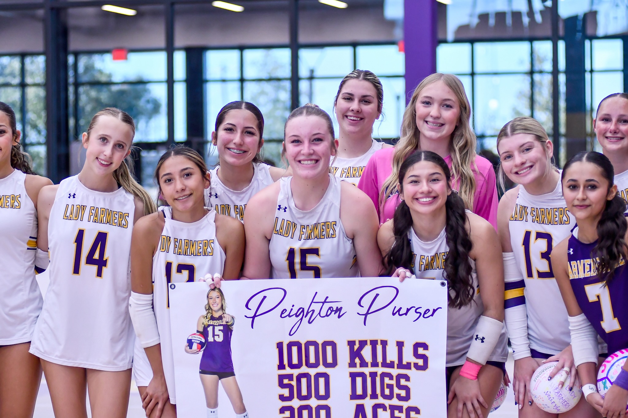 Purser’s hitting as Lady Farmers prime for playoff run