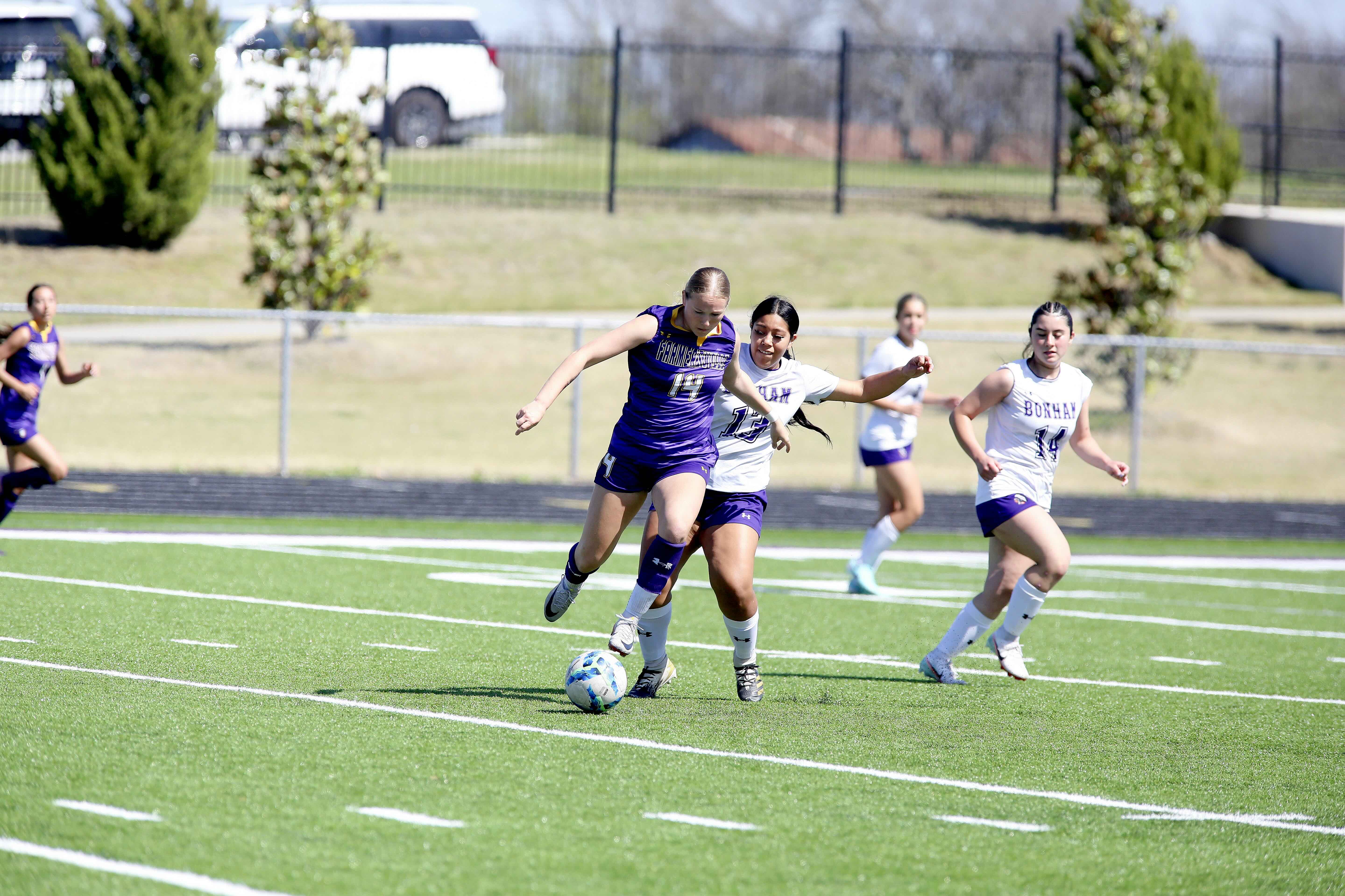 Lady Farmers dominate Bonham 7-0