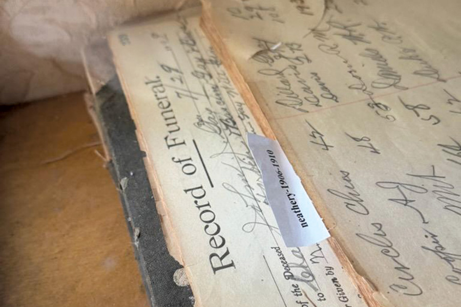 Hidden funeral ledgers unlock local history