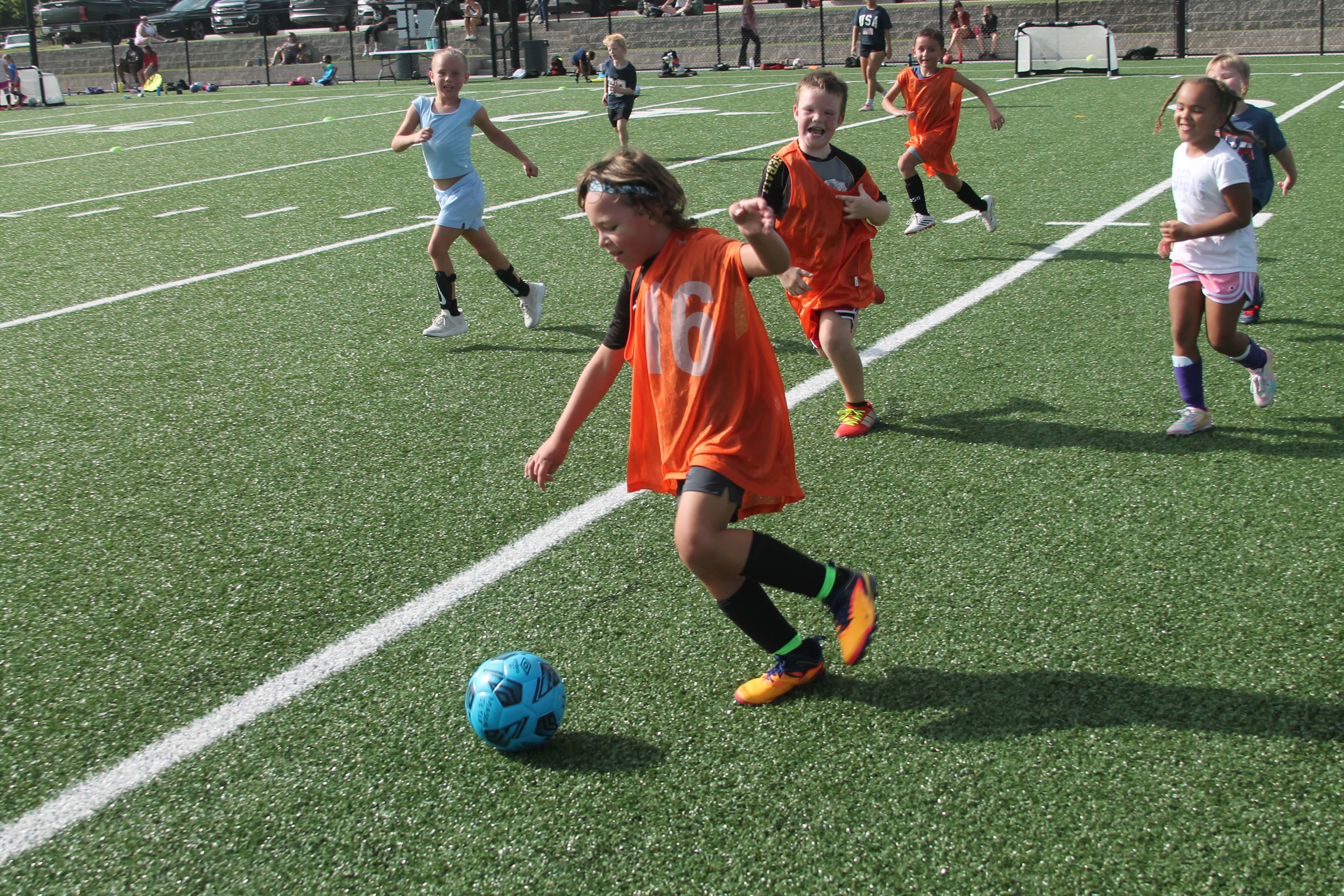 Large turnout for Farmersville Youth Soccer Camp