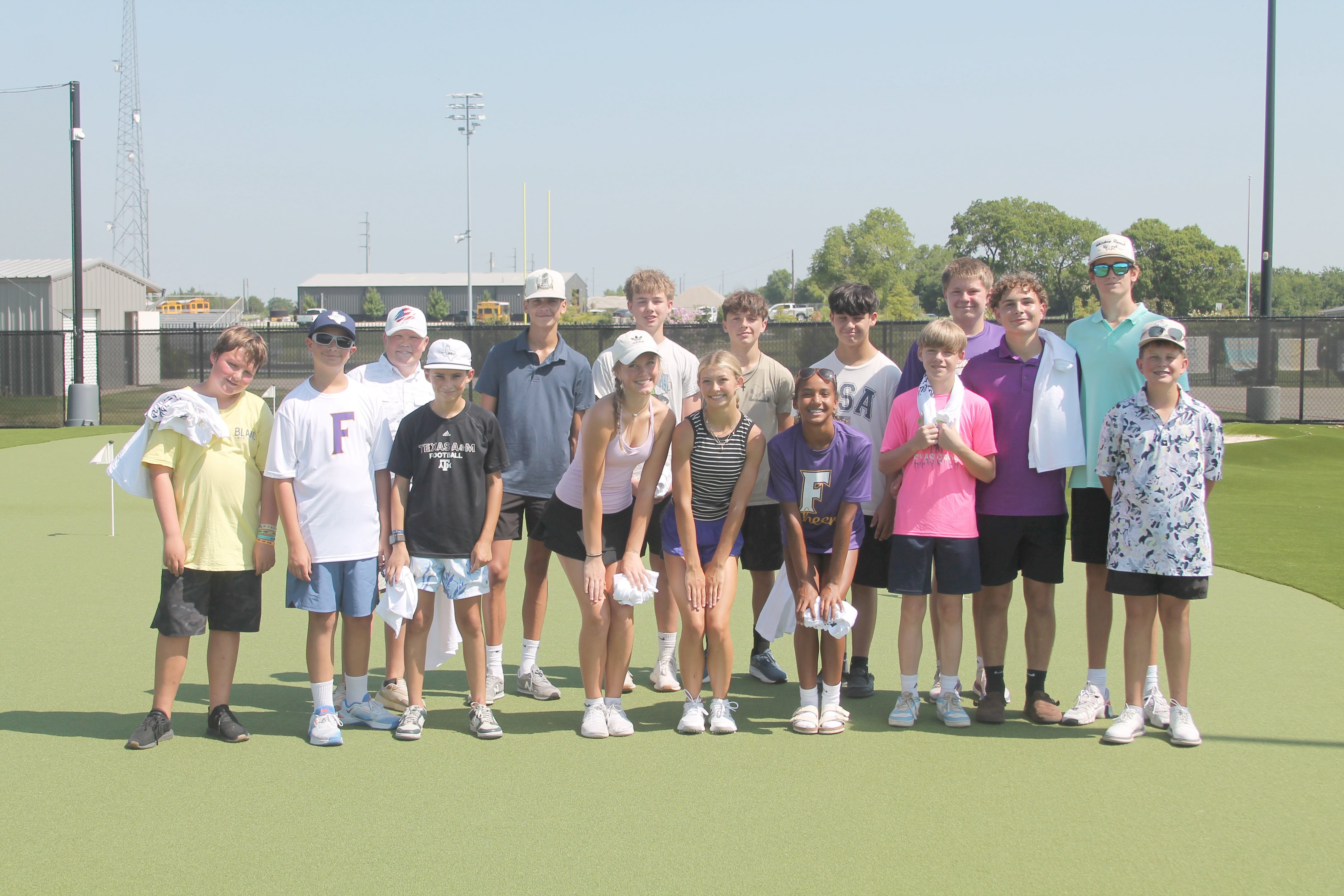 Golfers brave heat at Farmersville Youth Golf Camp